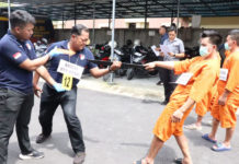 Rekonstruksi Perkelahian Maut Songan Digelar di Polres Bangli