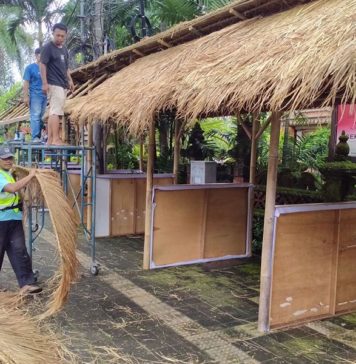 Stand Tenant Mulai Dipersiapkan di Area Catur Muka, 172 UMKM Berpartisipasi di Denfest 2025