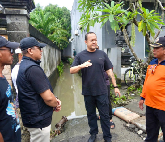 Turun ke Lokasi Banjir, Wabup Badung Minta Cek Bangunan di Bibir Sungai