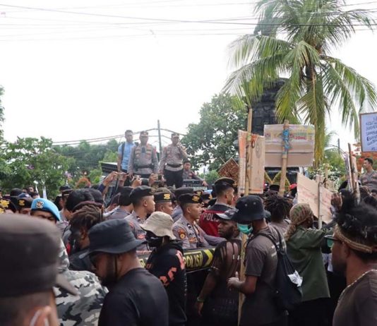 Unjuk Rasa di Bundaran Renon, 410 Personel Gabungan Dikerahkan