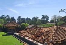 Bale Gong Pura Puseh Dasar Senganan Roboh Diterjang Angin Ternyata Baru Setahun Dibangun