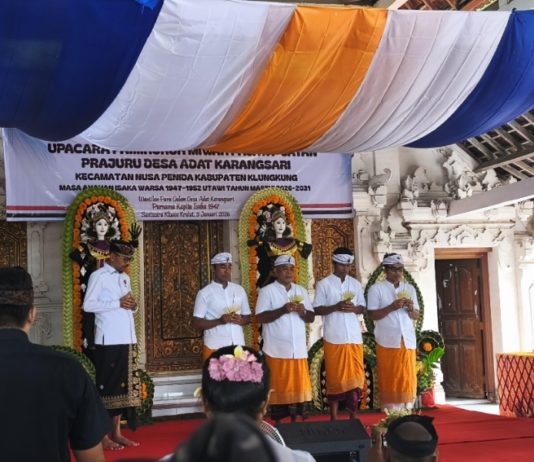 Dikukuhkan Bandesa Karangsari Periode 2026–2031, Muliastawan Komit Ajegkan Budaya dan Kearifan Lokal