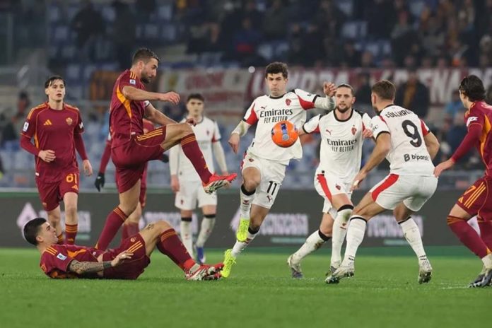 Duel Panas AS Roma Kontra AC Milan Berakhir Imbang 1