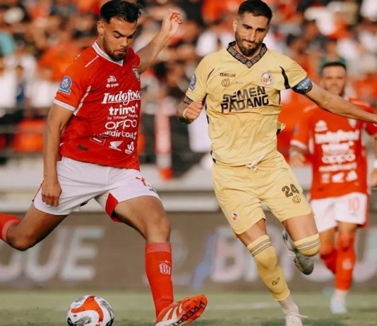 Hujan Gol di Stadion Dipta Gianyar, Bali United Ditahan Imbang Semen Padang