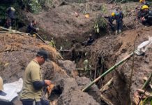 Material Longsor dan Pohon Tumbang di Payangan Dibersihkan