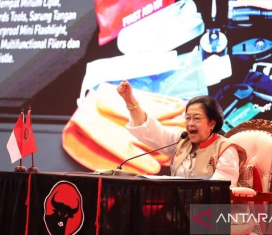 Megawati Soekarnoputri Hadiri Rakernas PDIP