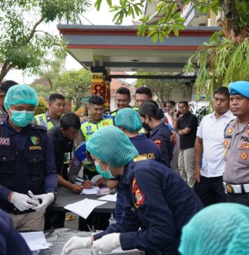 Polda Bali Sidak HP dan Tes Urine Anggota Polres Gianyar