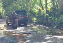 Rusak Sejak Tiga Tahun Lalu, Jalan ke Sejumlah Obyek Wisata Taro Berubah Jadi Kubangan Lumpur