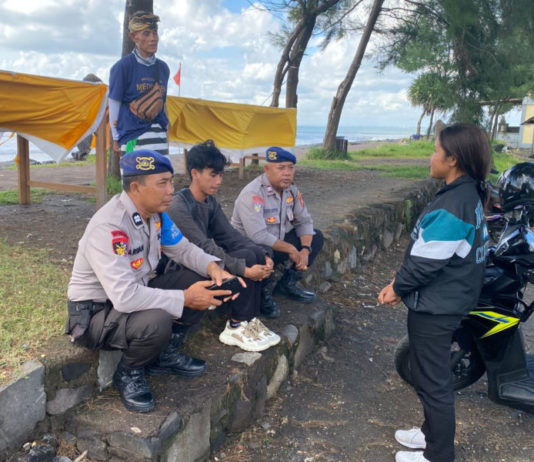 Satpolairud Polres Gianyar Tingkatkan Keamanan dan Kebersihan di Pantai Masceti