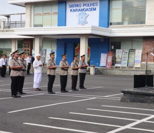 Sejumlah Pejabat Utama di Lingkungan Polres Karangasem Dimutasi