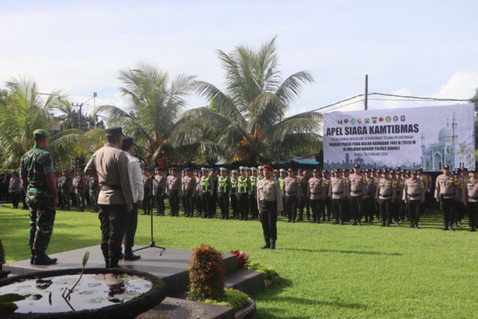 Antisipasi Potensi Gangguan Kamtibmas Jelang Hari Besar, Polres Gelar Apel Siaga 1