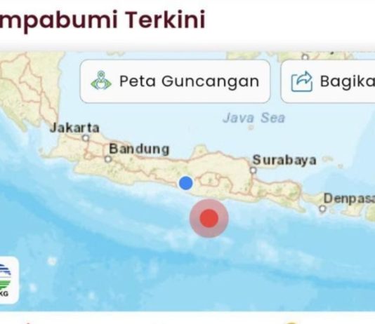 BMKG Sebut Pacitan Diguncang Megathrust