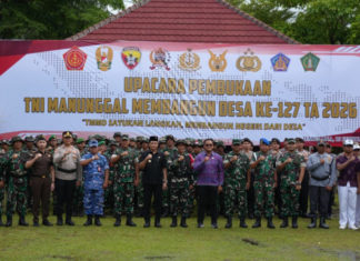 Buka TMMD Ke-127 di Mendoyo, Wujud Nyata Kolaborasi Membangun Negeri dari Desa