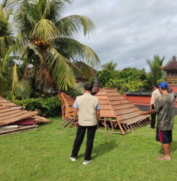 Cuaca Ekstrem, Bangunan Merajan Roboh