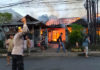 Dipicu Plafon Jebol, Warung Babi Guling dan Kantor LPD Terbakar