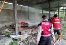 Gudang Kayu Milik Almarhum Gunarsa di Banjarangkan Terbakar