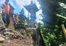 Hujan Deras Picu Pohon Tumbang dan Tanah Longsor Berturut-turut di Jembrana