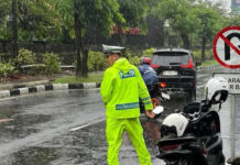 Hujan Lebat di Bandara Ngurah Rai, Polisi Tingkatkan Pengawasan
