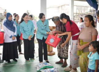 Ketua TP PKK Gianyar Bersinergi dengan BPJS Ketenagakerjaan, Gelar Aksi Sosial “Bergerak dan Berbagi”