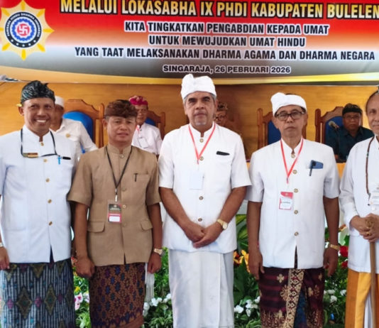 Metera Kembali Pimpin PHDI Buleleng, Fokus Pembinaan Darmika dan Generasi Muda