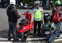 Operasi Keselamatan di Kuta, Ratusan Pemotor Ditindak