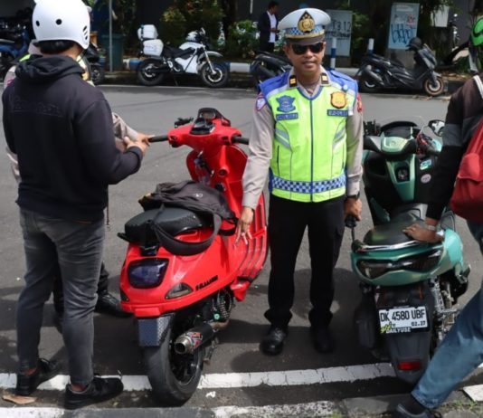 Operasi Keselamatan di Kuta, Ratusan Pemotor Ditindak