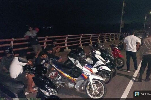 Polres Klungkung Bubarkan Aksi Balap Liar Di Jembatan Merah PKB 1