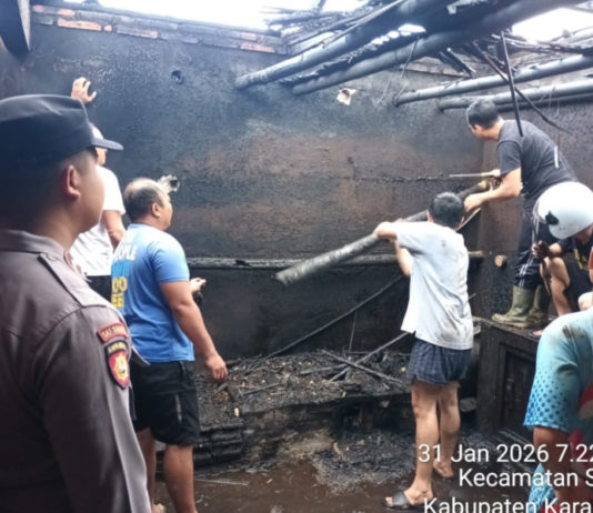 Sehari, Dua Peristiwa Kebakaran Landa Rumah Warga di Karangasem