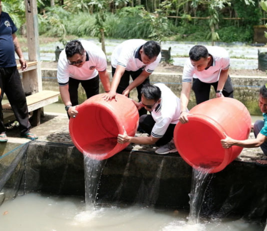 Tebar 2.000 Benih Lele, Lapas Tabanan Perkuat Kemandirian Warga Binaan