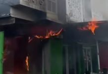 Toko Pakaian di Peguyangan Terbakar, Seluruh Barang Dagangan Ludes