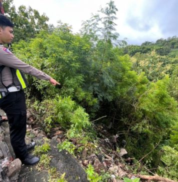 Truk Terjun ke Jurang Sedalam 15 Meter di Nusa Penida