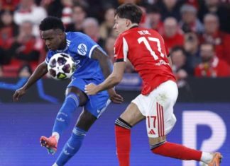 Vinicius Junior Jadi Penentu Bawa Real Madrid Redam Benfica di Kandangnya