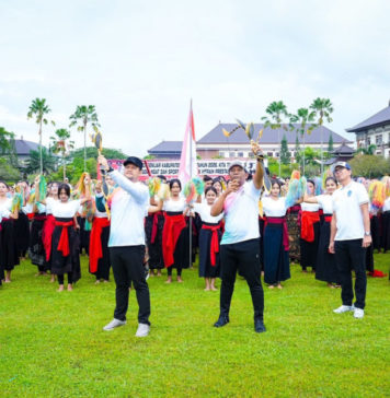 Lepaskan Panah, Wabup dan Ketua DPRD Badung Resmi Buka Porsenijar Badung 2026