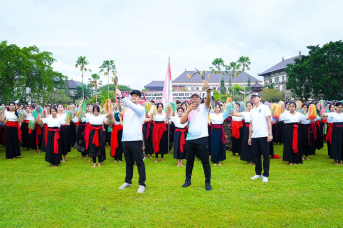 Lepaskan Panah, Wabup Dan Ketua DPRD Badung Resmi Buka Porsenijar Badung 2026 1