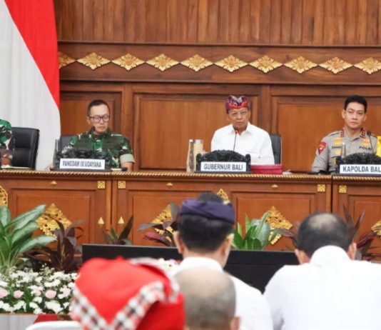 Rakor Penanganan Konflik Sosial, Koster Ajak Kemenag dan Forkopimda Mitigasi Jelang Nyepi-Idulfitri