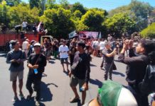 Aksi Forkom SSB, Polresta Denpasar Kerahkan Ratusan Personel