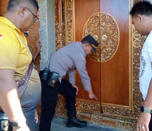 Aksi Percobaan Pencurian di Pura Dalem Buahan, Pintu Gedong Simpen Tapakan Tercongkel