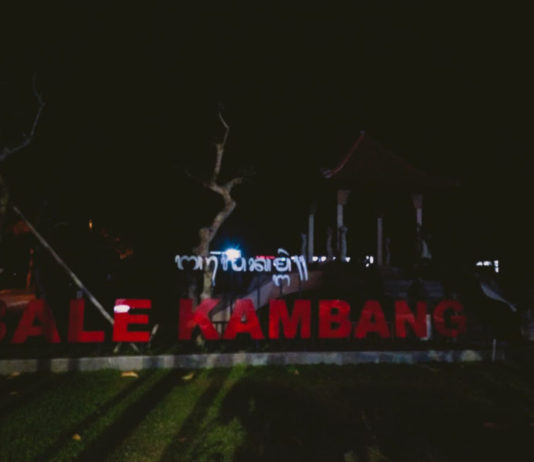 Baru Tuntas Ditata, Bale Kambang Bangli Kini Gelap Gulita