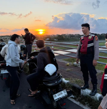 Cegah Balap Liar, Polres Klungkung Patroli di Kawasan PKB