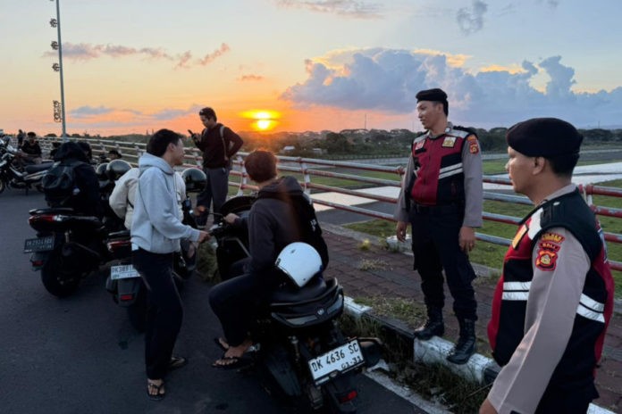 Cegah Balap Liar, Polres Klungkung Patroli Di Kawasan PKB 1