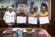 Gubernur Koster Tandatangani Perubahan Perjanjian BKK dengan 3 Pemda, 22 Proyek Strategis Siap Direalisasikan