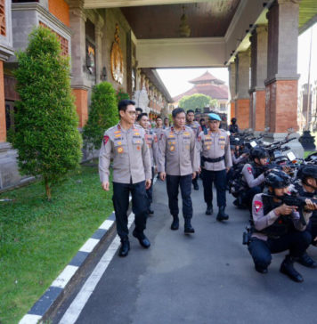 Evaluasi Sistem Pengamanan Internal, Polda Bali Gelar Simulasi