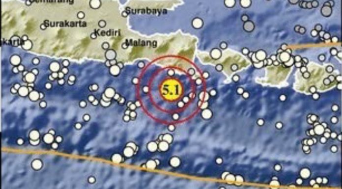 Gempa M 5,1 Guncang Selatan Jawa, Dirasakan Cukup Keras di Denpasar
