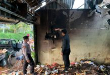 Kebakaran Gudang di Payangan Marga, Kerugian Capai Ratusan Juta