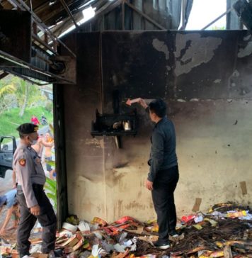 Kebakaran Gudang di Payangan Marga, Kerugian Capai Ratusan Juta