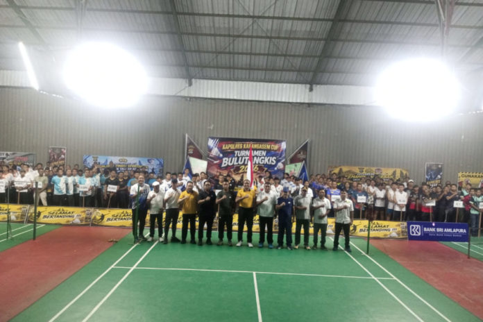 Puluhan Tim Ramaikan Turnamen Bulutangkis Kapolres Karangasem Cup 2026 1