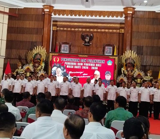 Resmi Dilantik, Ini Susunan Kepengurusan KONI Bali 2026-2030 yang Dipimpin Giri Prasta