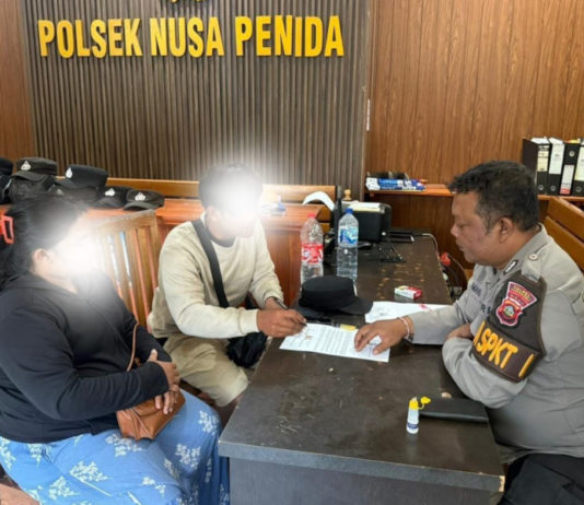 Ancam Terjun ke Laut, Pasangan Kekasih Cekcok Berhasil Dimediasi Polsek Nusa Penida