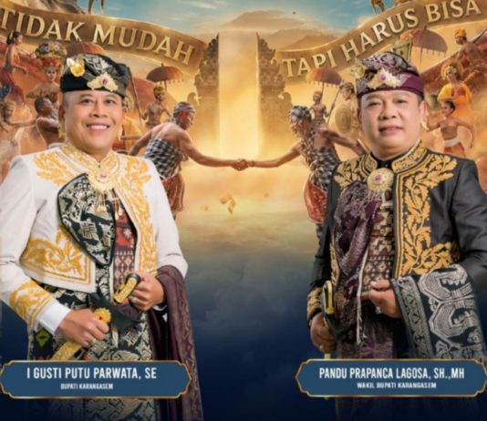 Bupati Karangasem I Gusti Putu Parwata dan Wakil Bupati Karangasem Pandu Prapanca Lagosa Ucapkan Selamat Hari Raya Galungan dan Kuningan