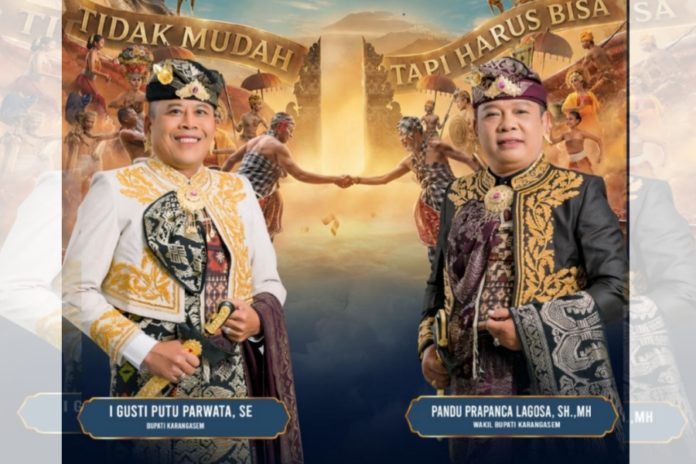 Bupati Karangasem I Gusti Putu Parwata Dan Wakil Bupati Karangasem Pandu Prapanca Lagosa Ucapkan Selamat Hari Raya Galungan Dan Kuningan 1
